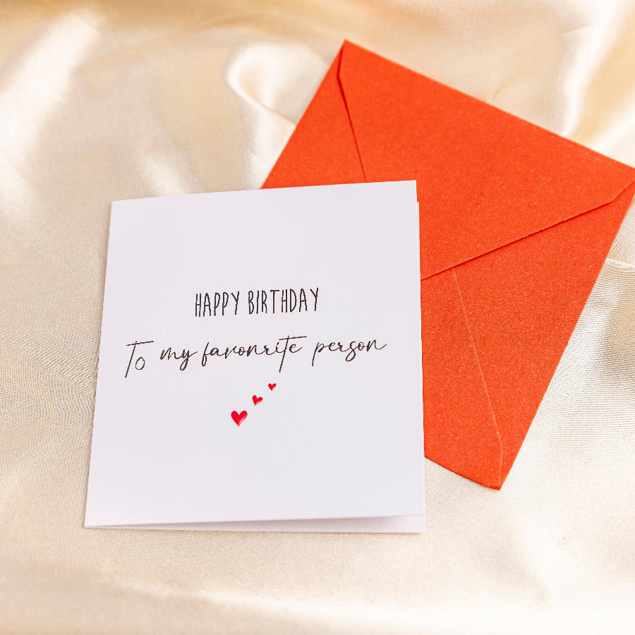 Happy Birthday Card - Favorite Person