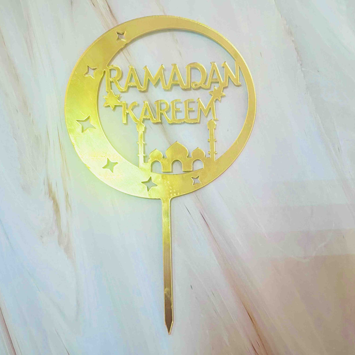 Ramadan Kareem Cake Topper - Gold