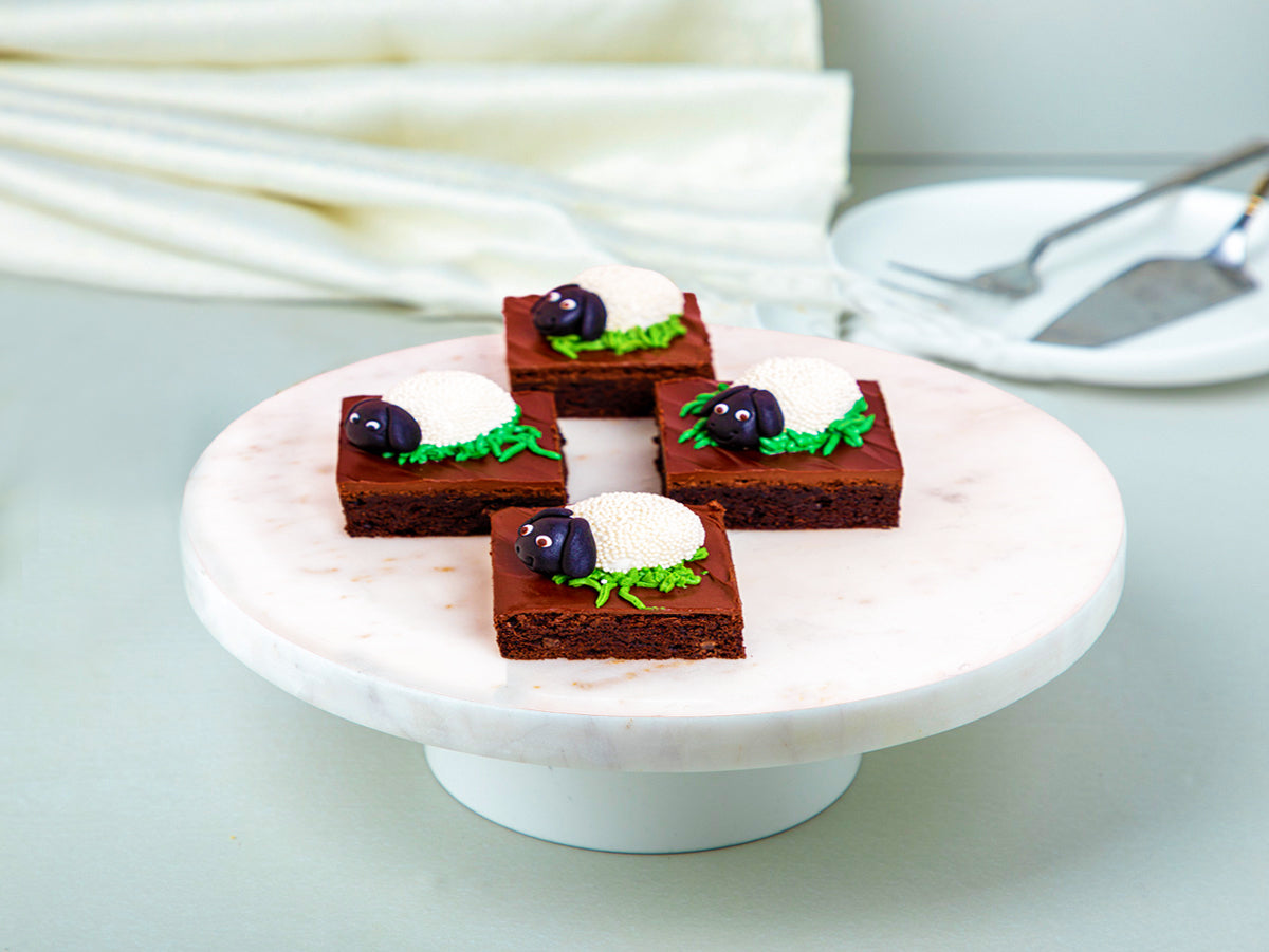 Shaggy fudge brownie box
