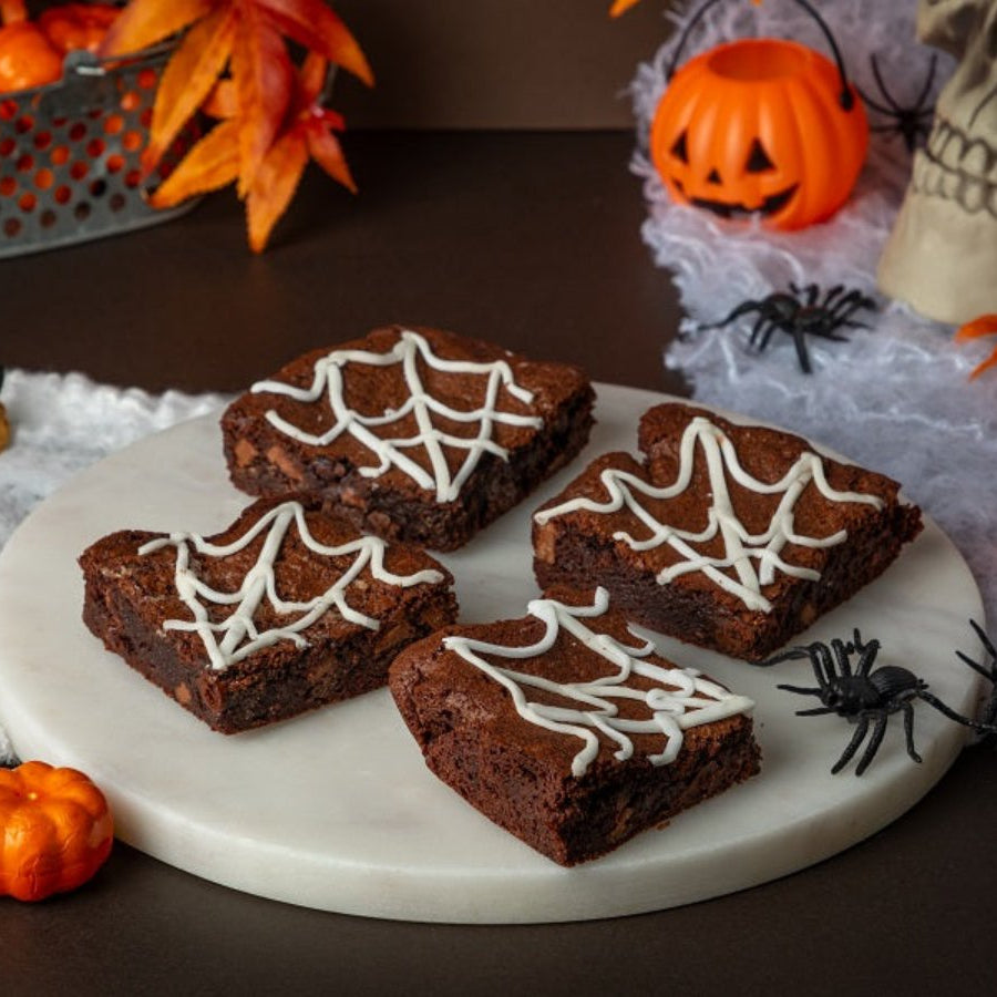Spider Web Brownie