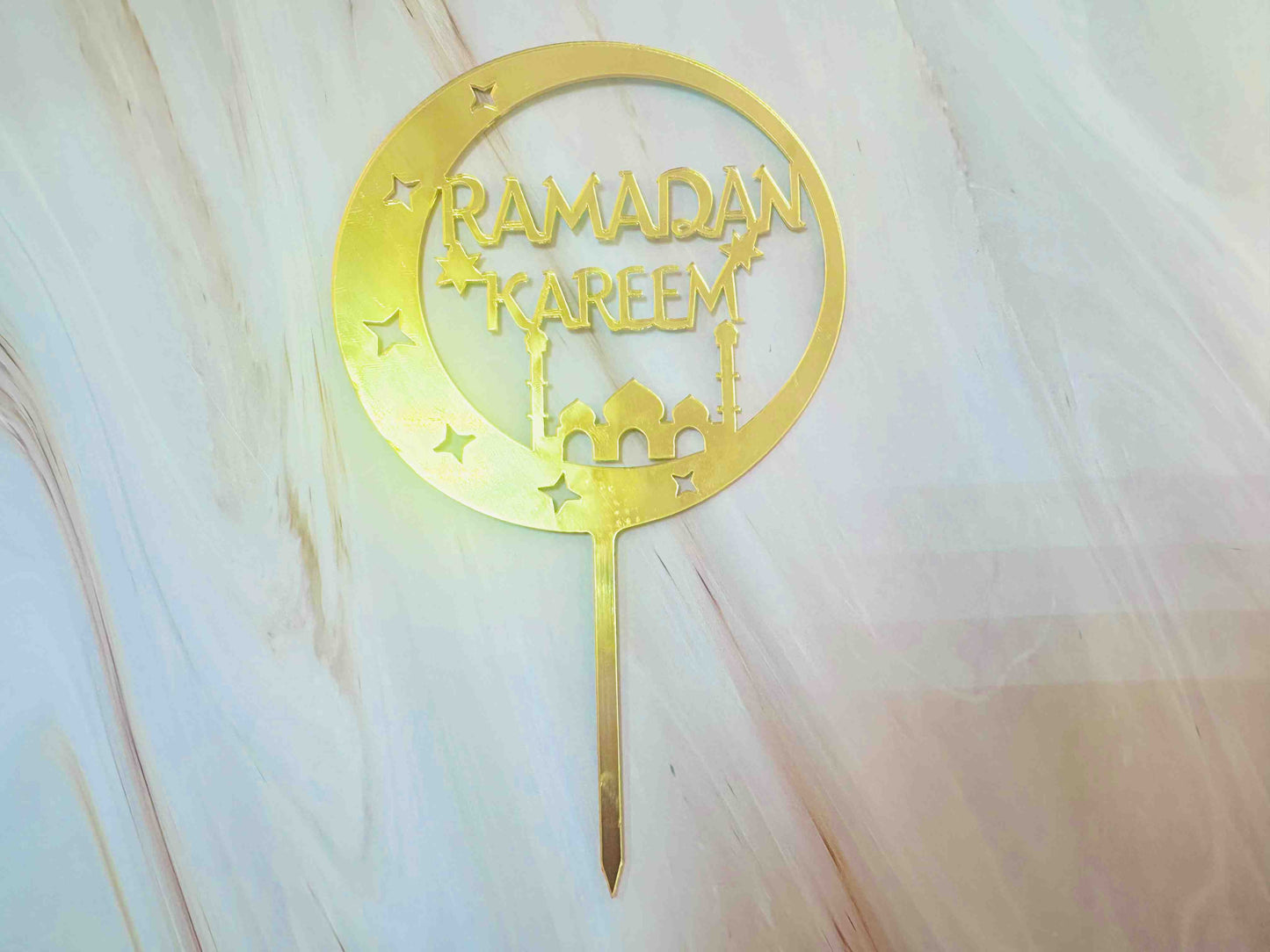 Ramadan Kareem Cake Topper - Gold