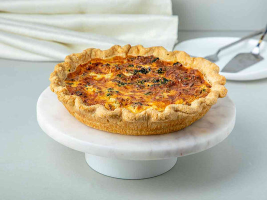 Spinach Mushroom Feta Quiche